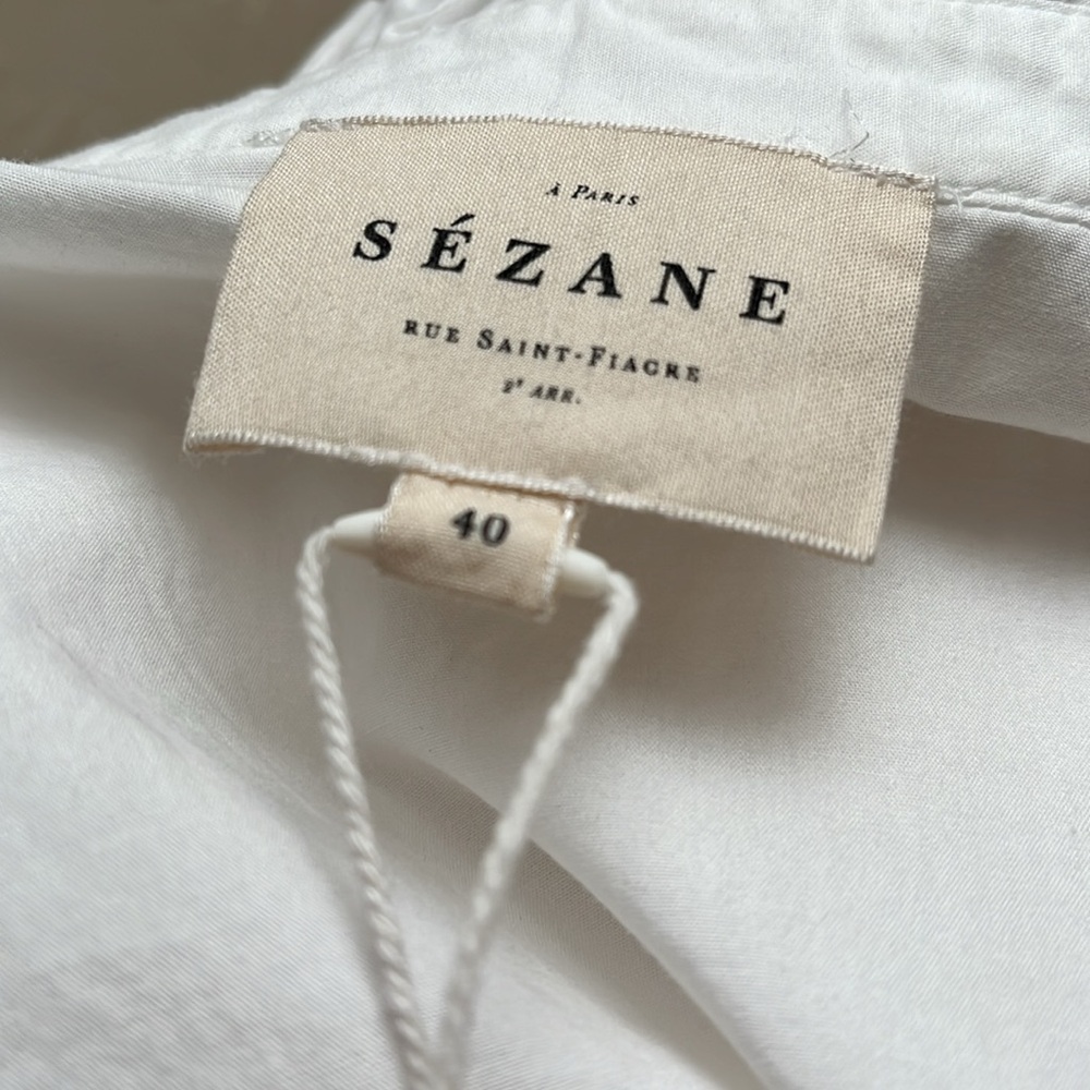 Sézane Ulysse Shirt in Ecru, size 40 (US8), NWT - Picture 15 of 16